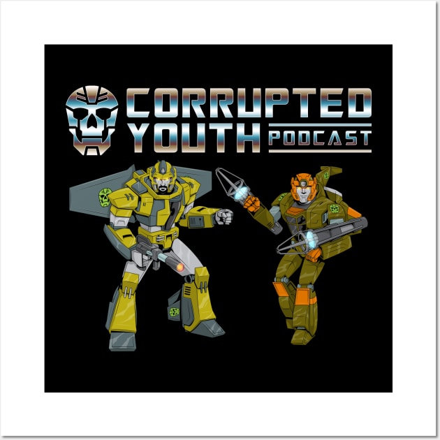 Corrupted Youth Donglebots Wall Art by Gridcurrent
